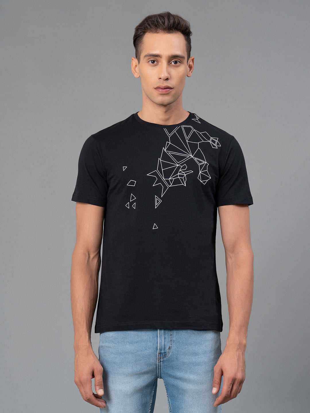 Printed Round Neck T-Shirt for Men