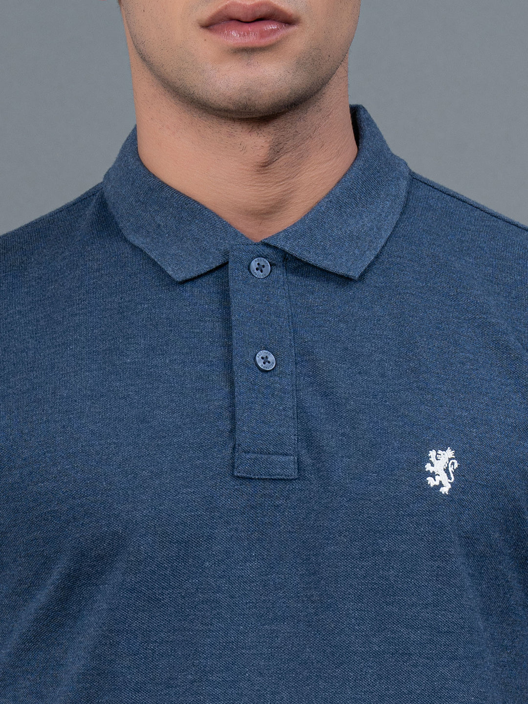 Navy Blue Men's Polo T-Shirt