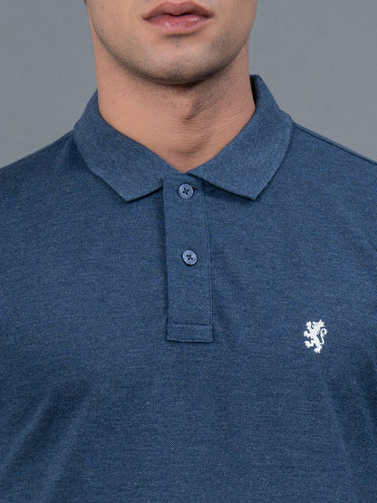 Navy Blue Men's Polo T-Shirt