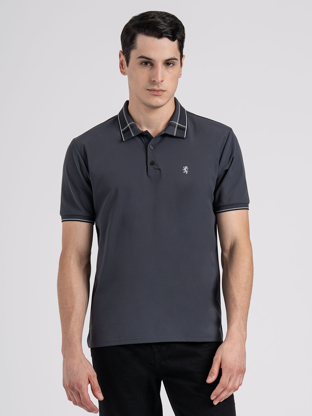 Jacquard Collar Polo T-shirt for Men | Redtape
