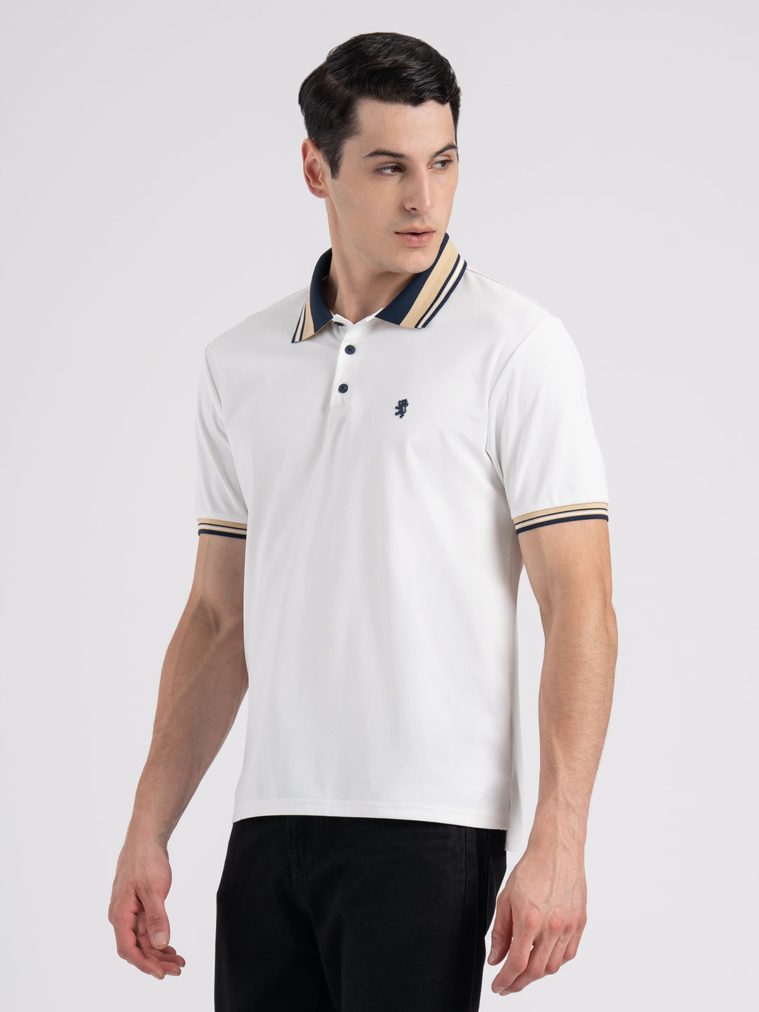 Jacquard Collar Polo T-Shirt for Men – Redtape