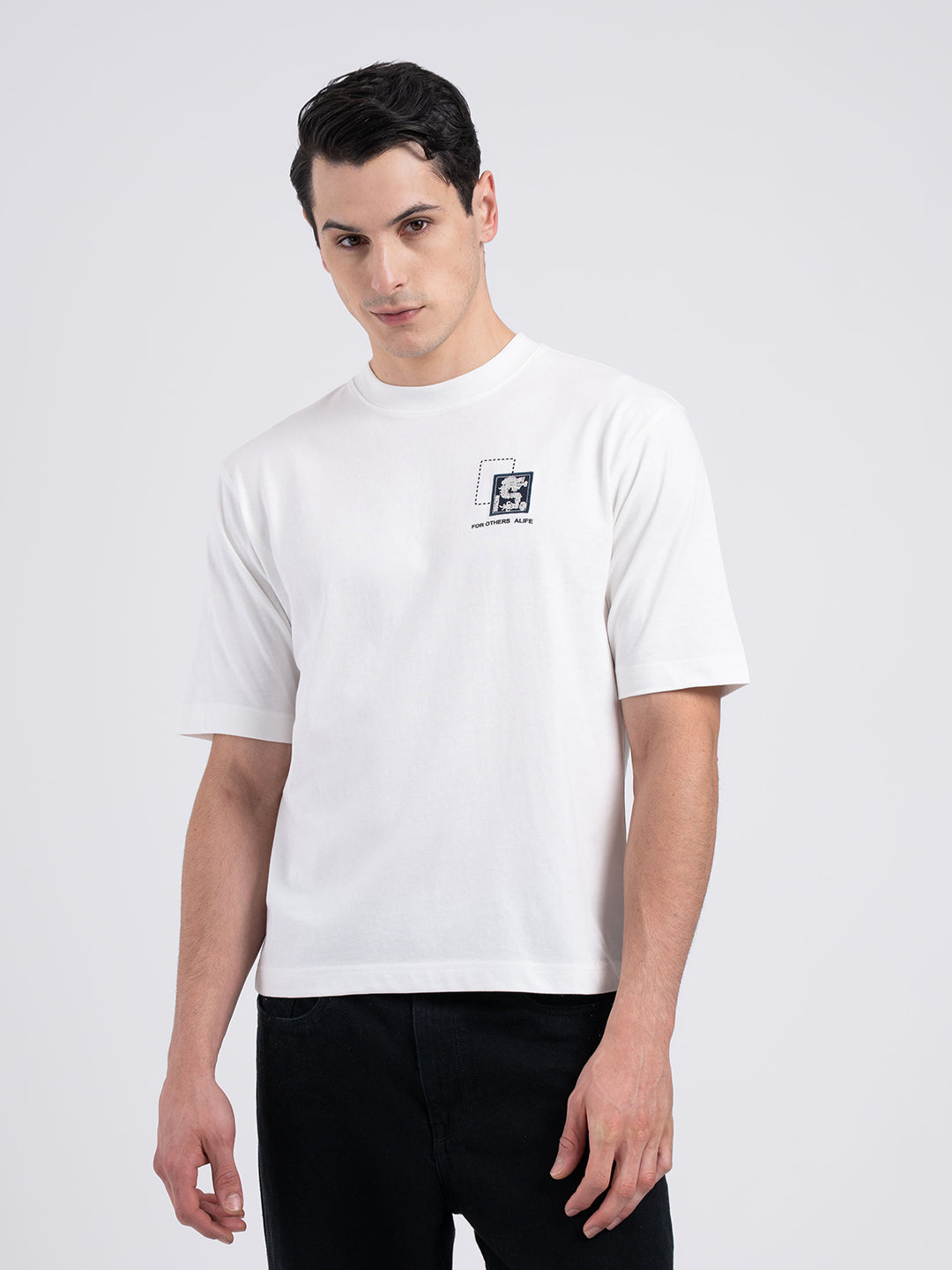 Printed Round Neck T-Shirt for Men