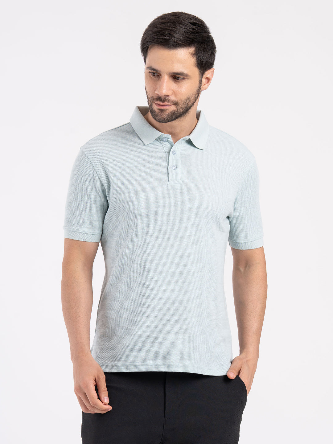 Mens Structured Polo T-Shirt
