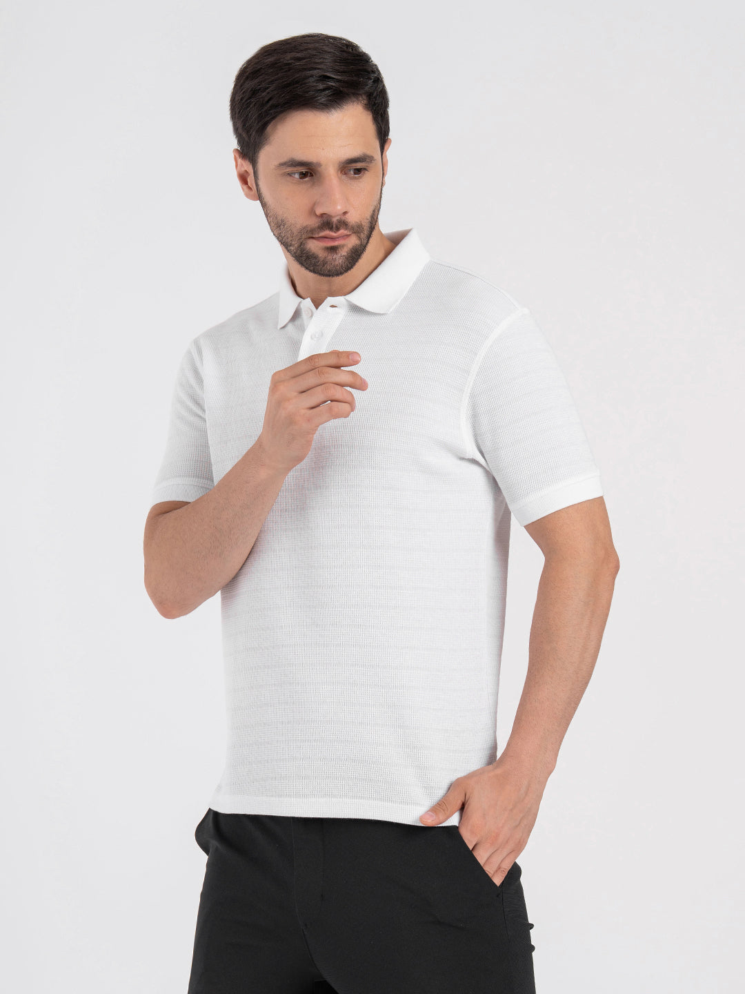 Red Tape Mens Structured Polo T-Shirt | Casual Solid Style – Redtape