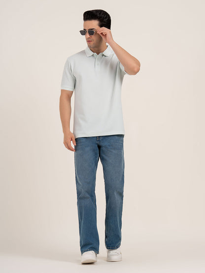 Men’s Waffle Structure Polo T-Shirt