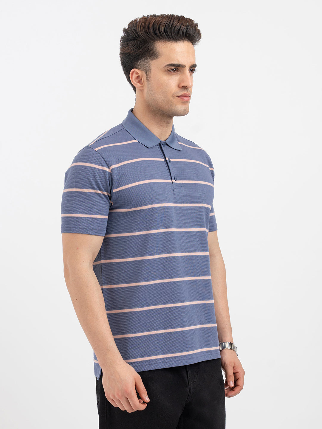 Red Tape Deep Blue Polo T-Shirt for Men