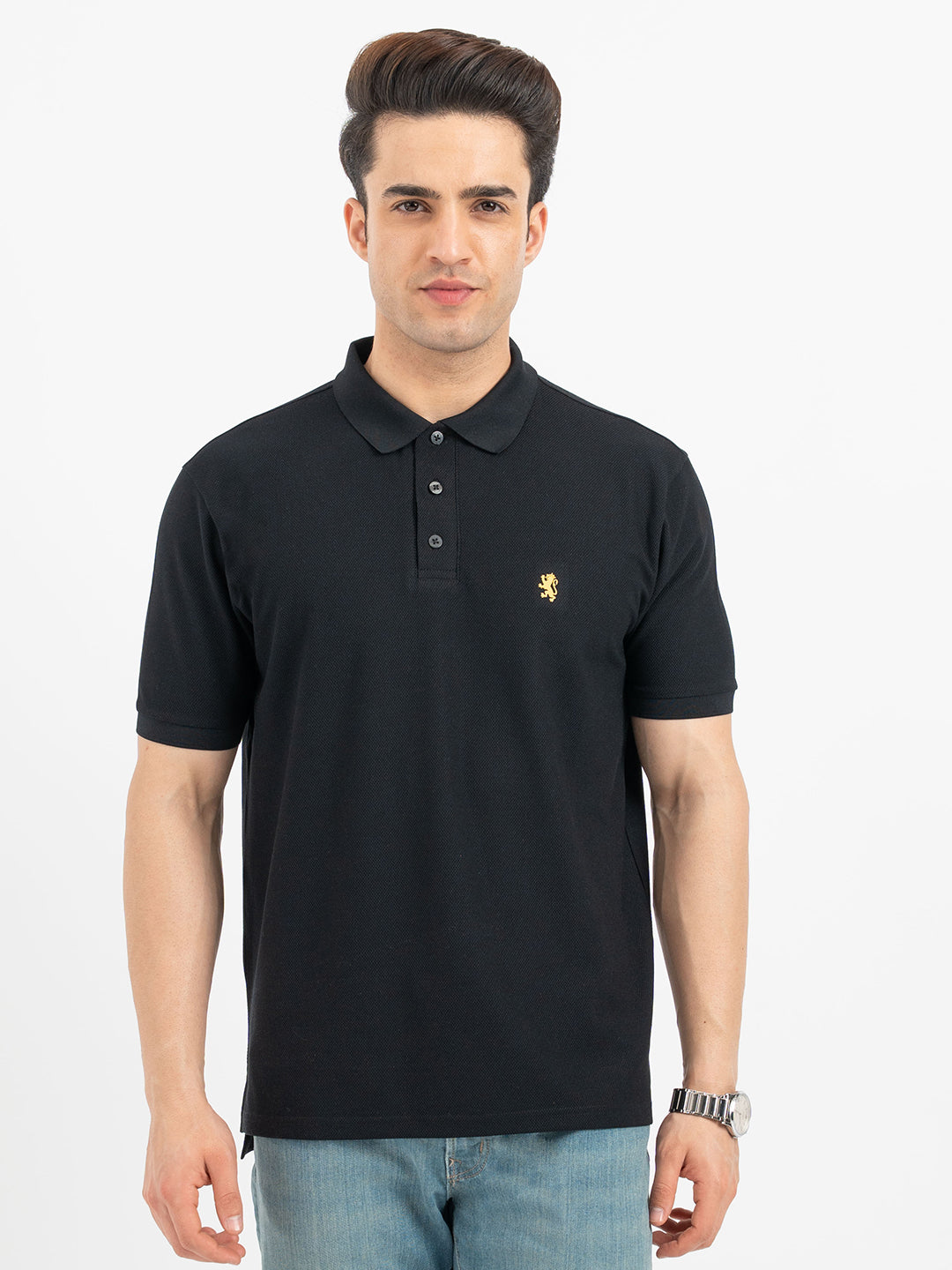 Polo T Shirts for Men in Black – Redtape