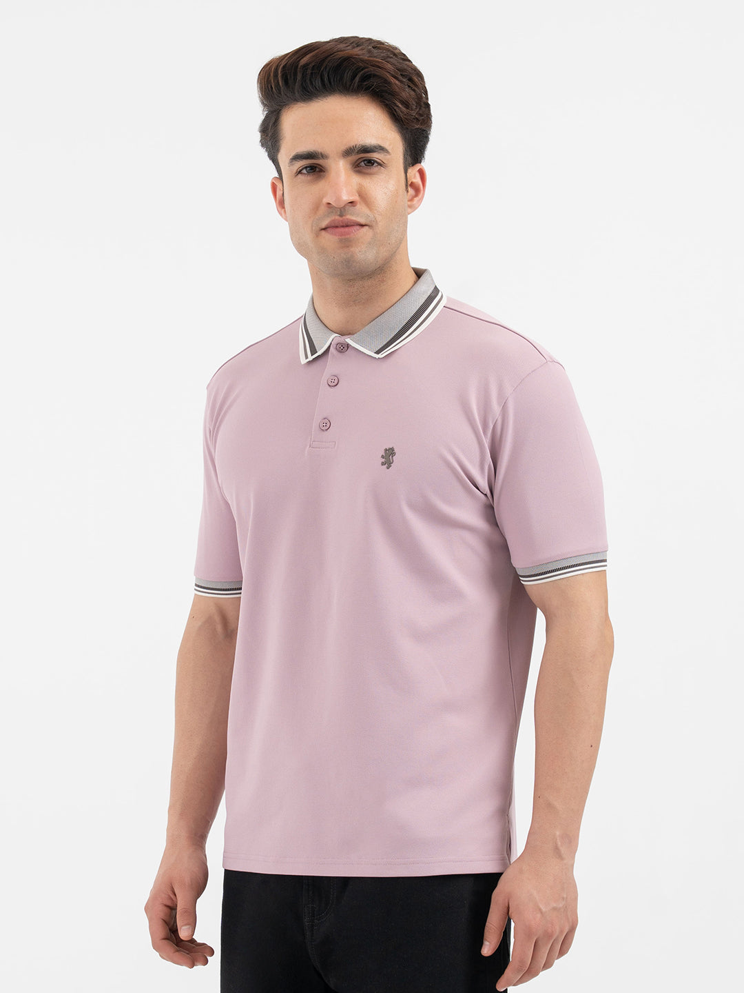 Red Tape Light Mauve Polo T-Shirt for Men – Redtape
