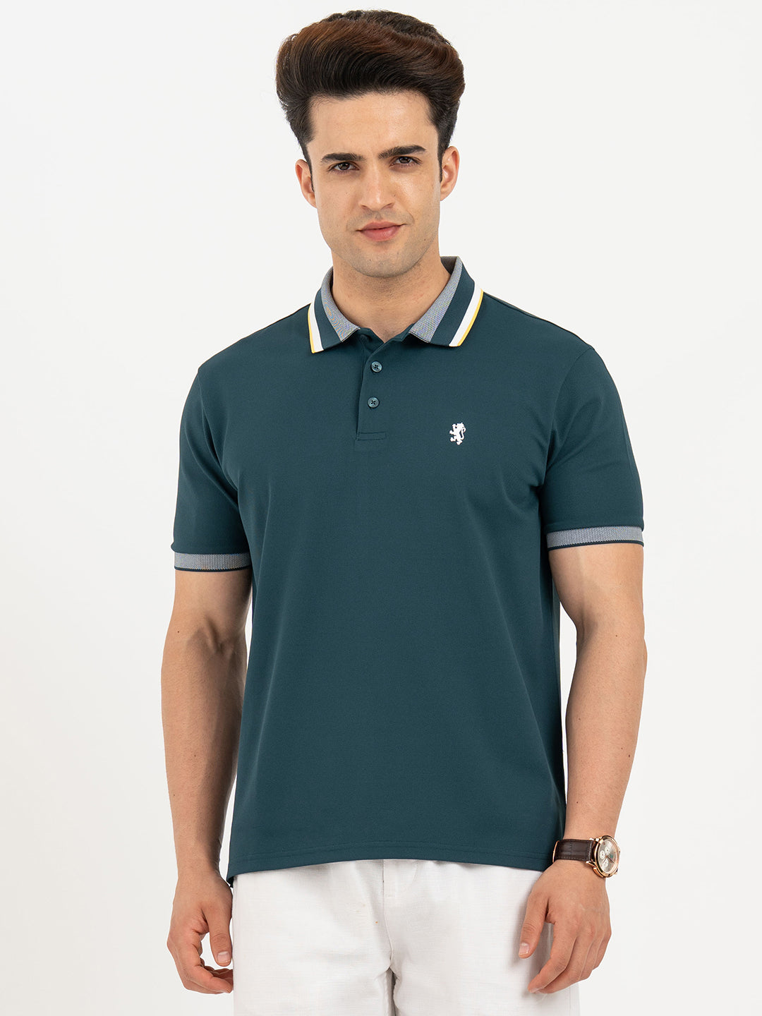 Polo T Shirts for Men in Deep Teal | Classic Polo T Shirts – Redtape