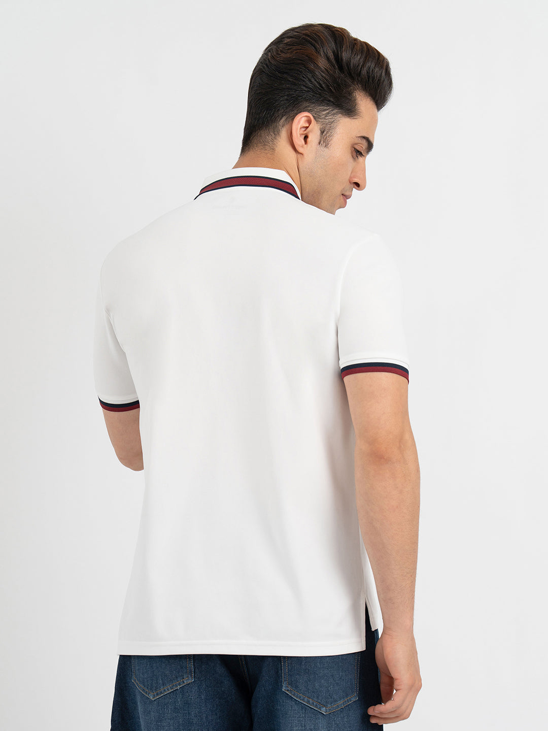 Polo T Shirts for Men in White | Half Sleeve T Shirt – Redtape
