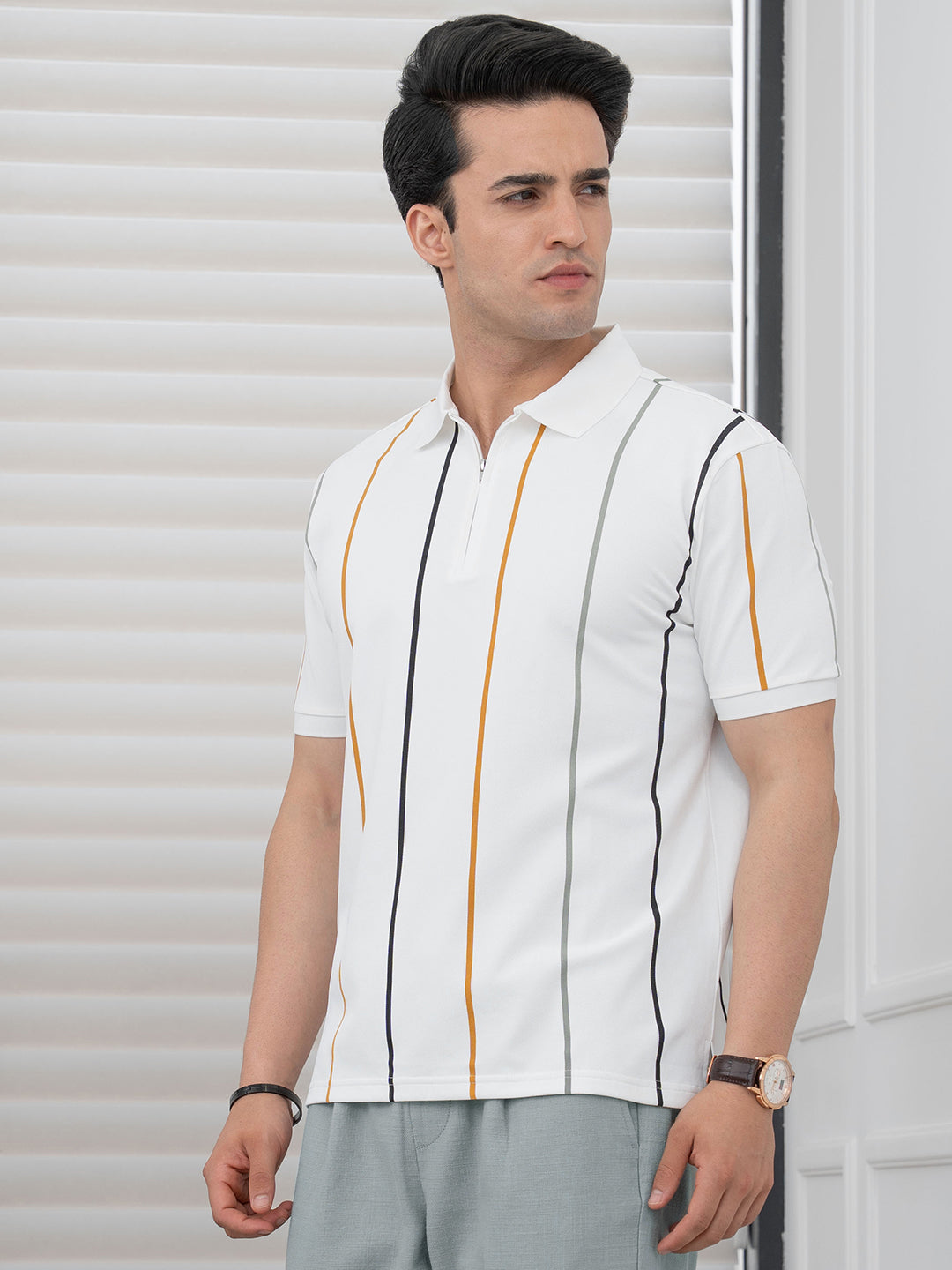 Polo T Shirt for Men in White| Mens Polo T Shirt – Redtape