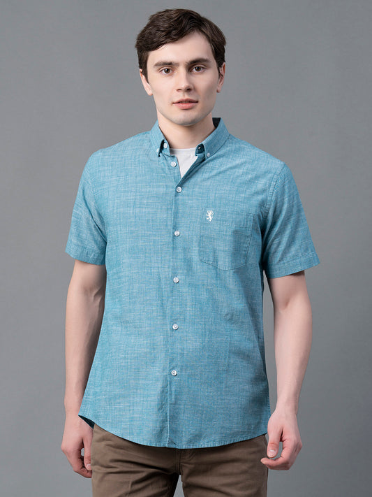 Cobalt Solid Shirt for Men