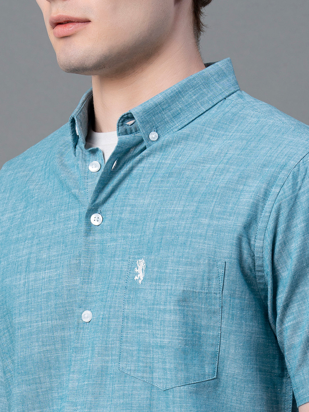 Cobalt Solid Shirt for Men
