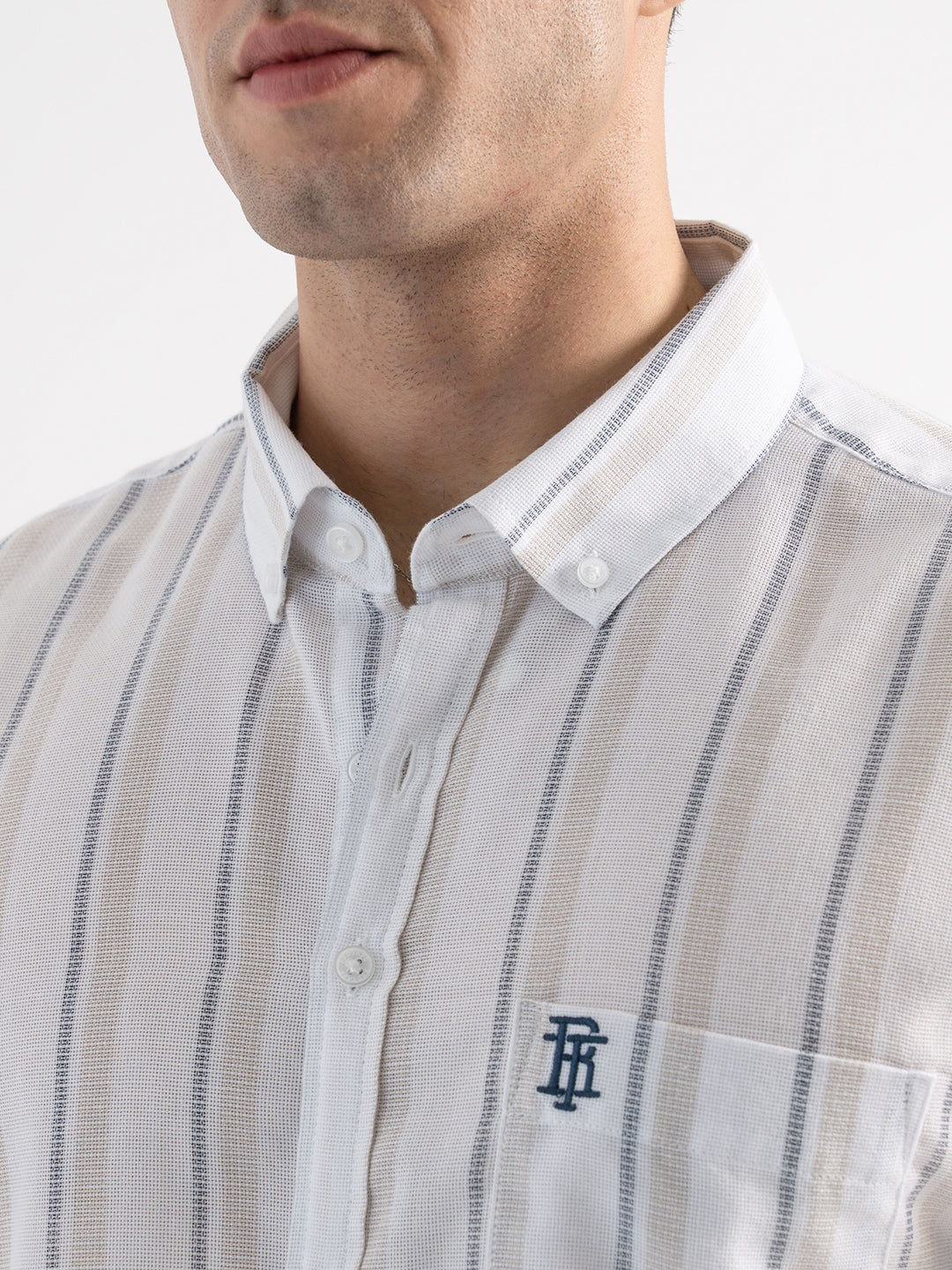 Men's Casual Off-White Shirt