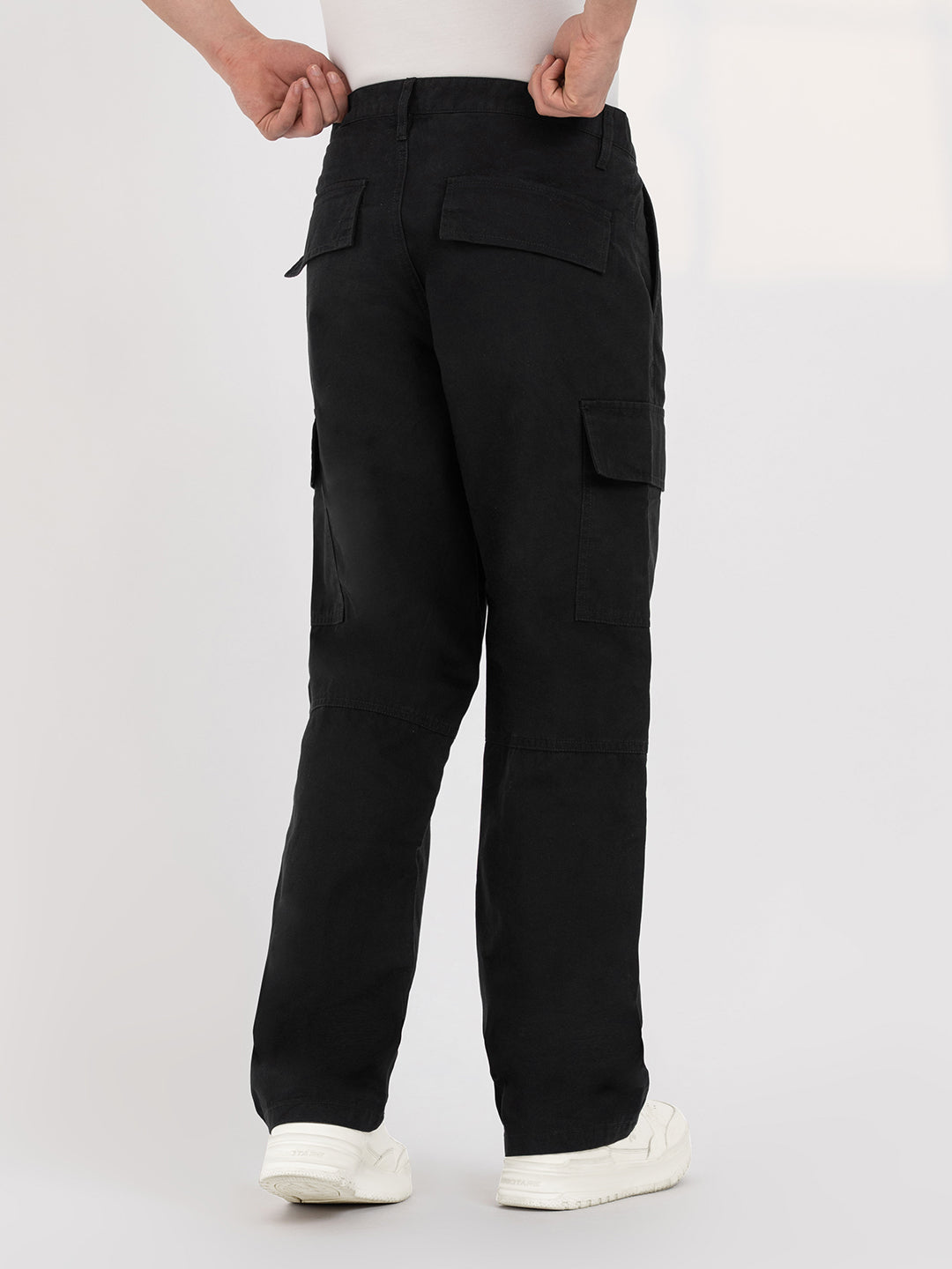 Black Cargo Trousers for Men | Casual Everyday Wear