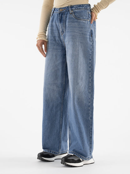 Women’s Light Blue Baggy Jeans