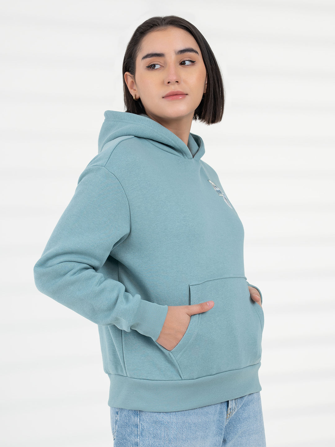 Women Pastel Green Hoodie | Everyday Functional Wear