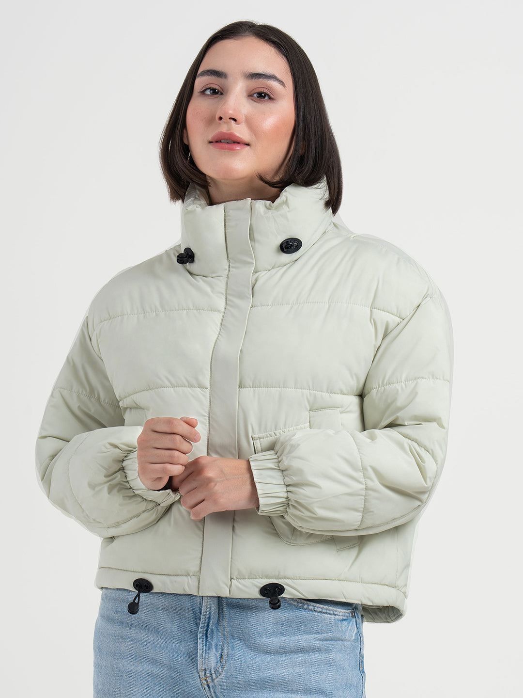 Green Bomber Jacket for Women | Stylish Winter Essential