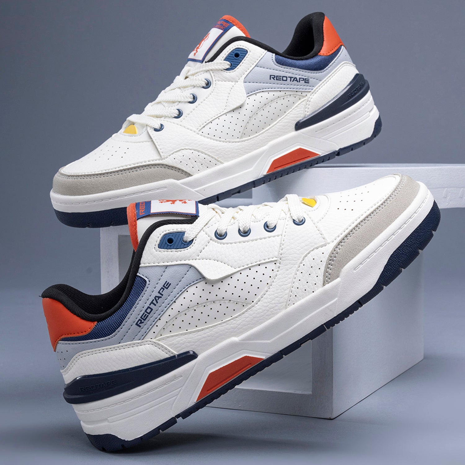 White/Navy