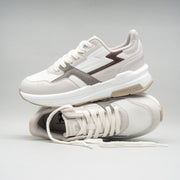 Off White/Maroon