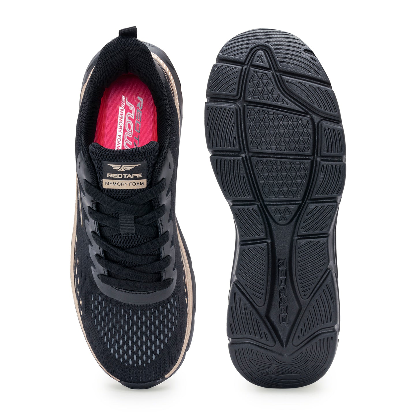 Women's Black Walking Shoes