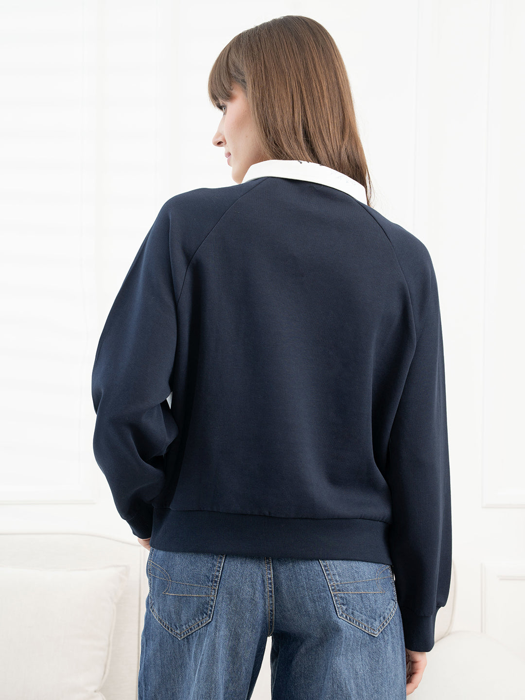 Navy Sweatshirt for Women
