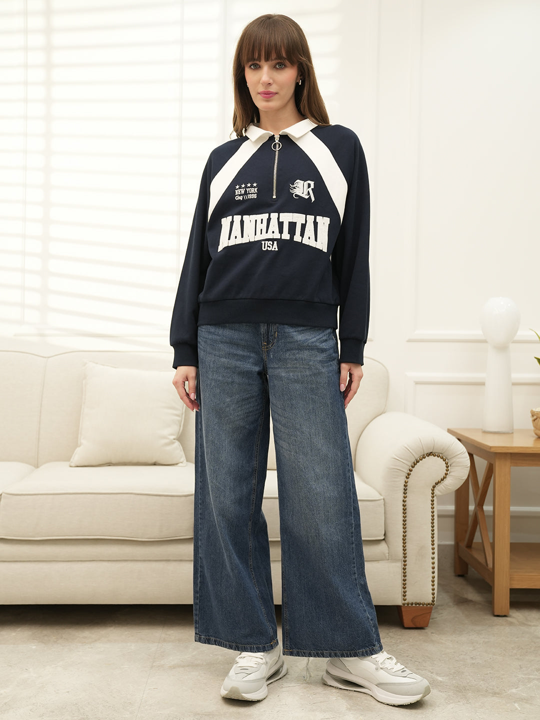 Navy Sweatshirt for Women