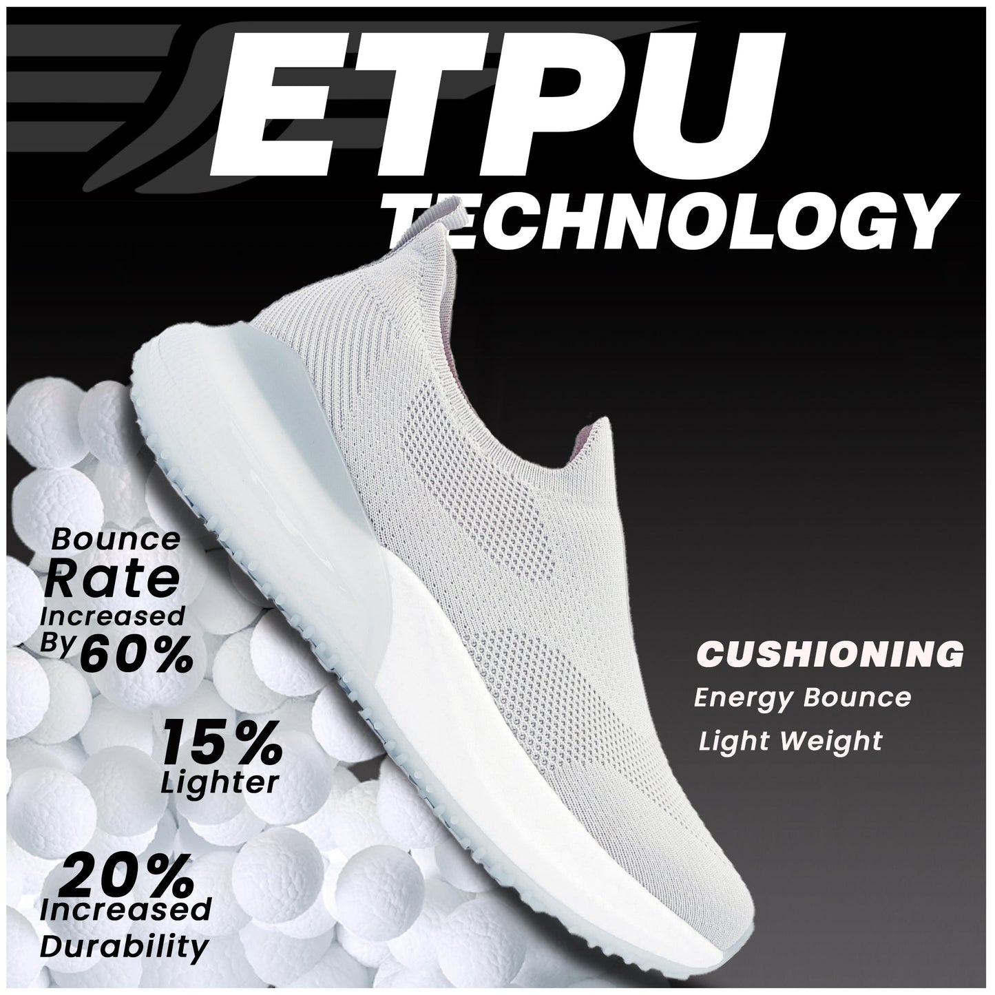 Women's ETPU Walking Shoes for Everyday Comfort and Style