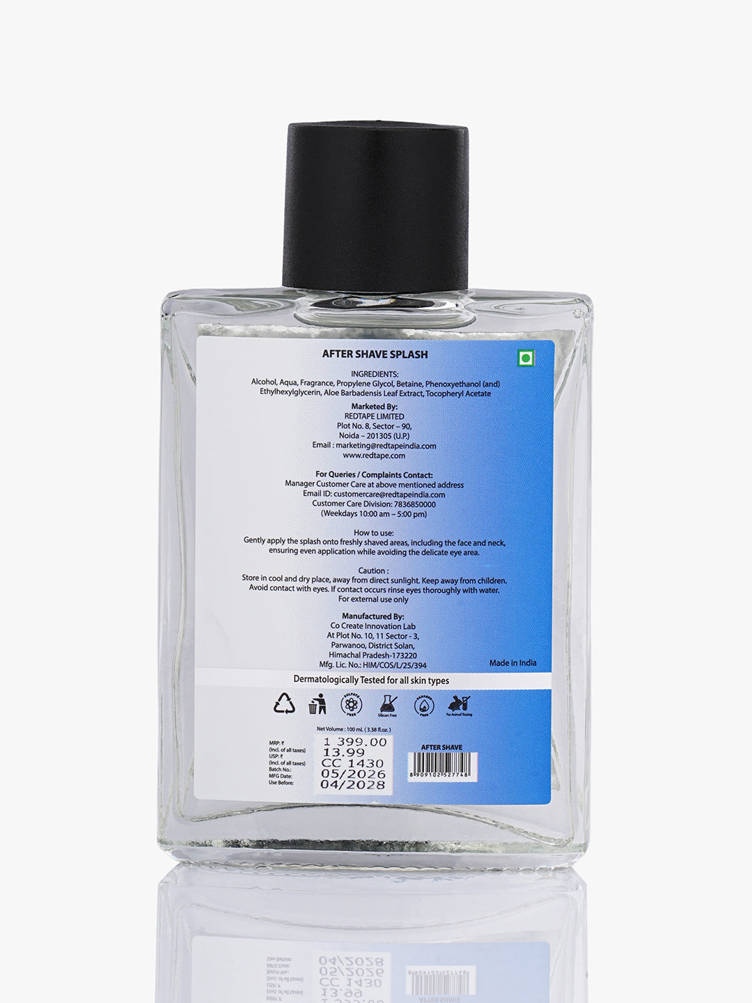 After Shave Splash Vit E & Aloe Vera
