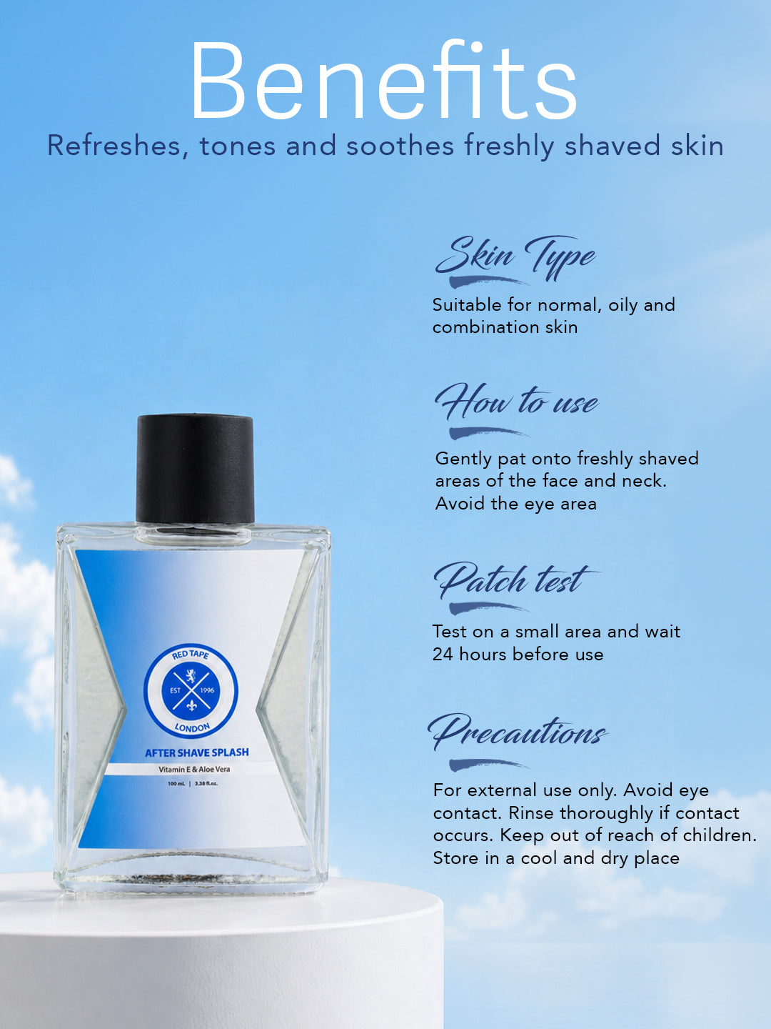 After Shave Splash Vit E & Aloe Vera