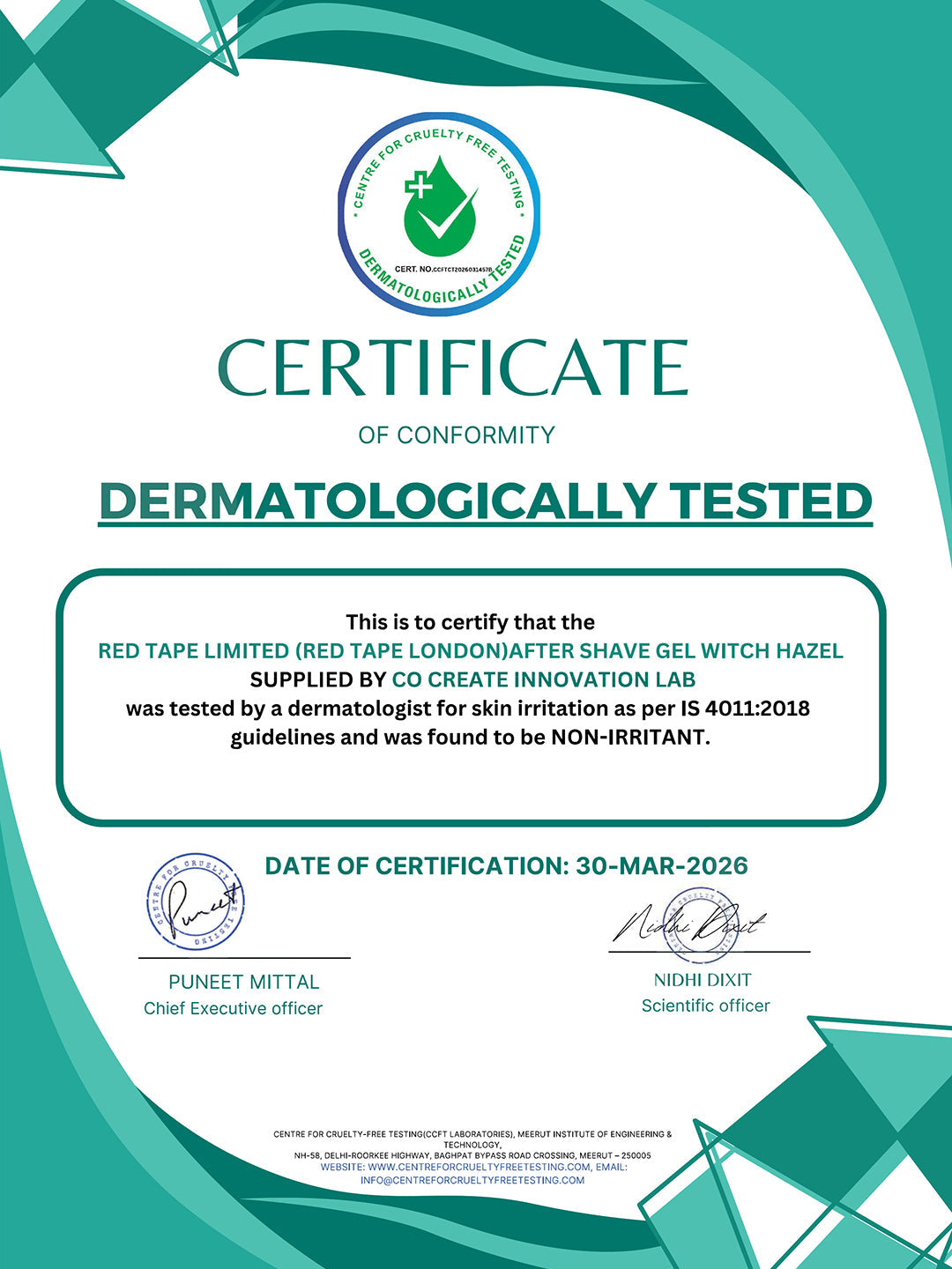 After Shave Gel Witch Hazel