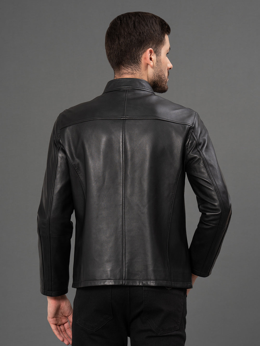 Black Leather Jacket for Men – Redtape