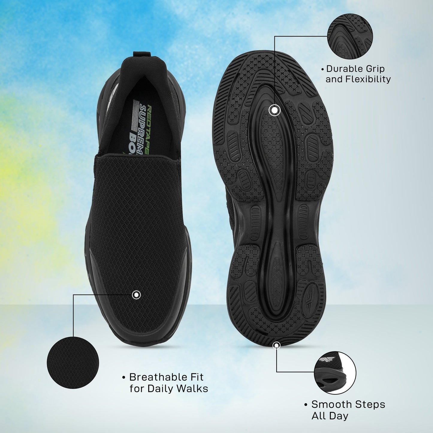 Men's Slipon for Breathable Comfort and Daily Support