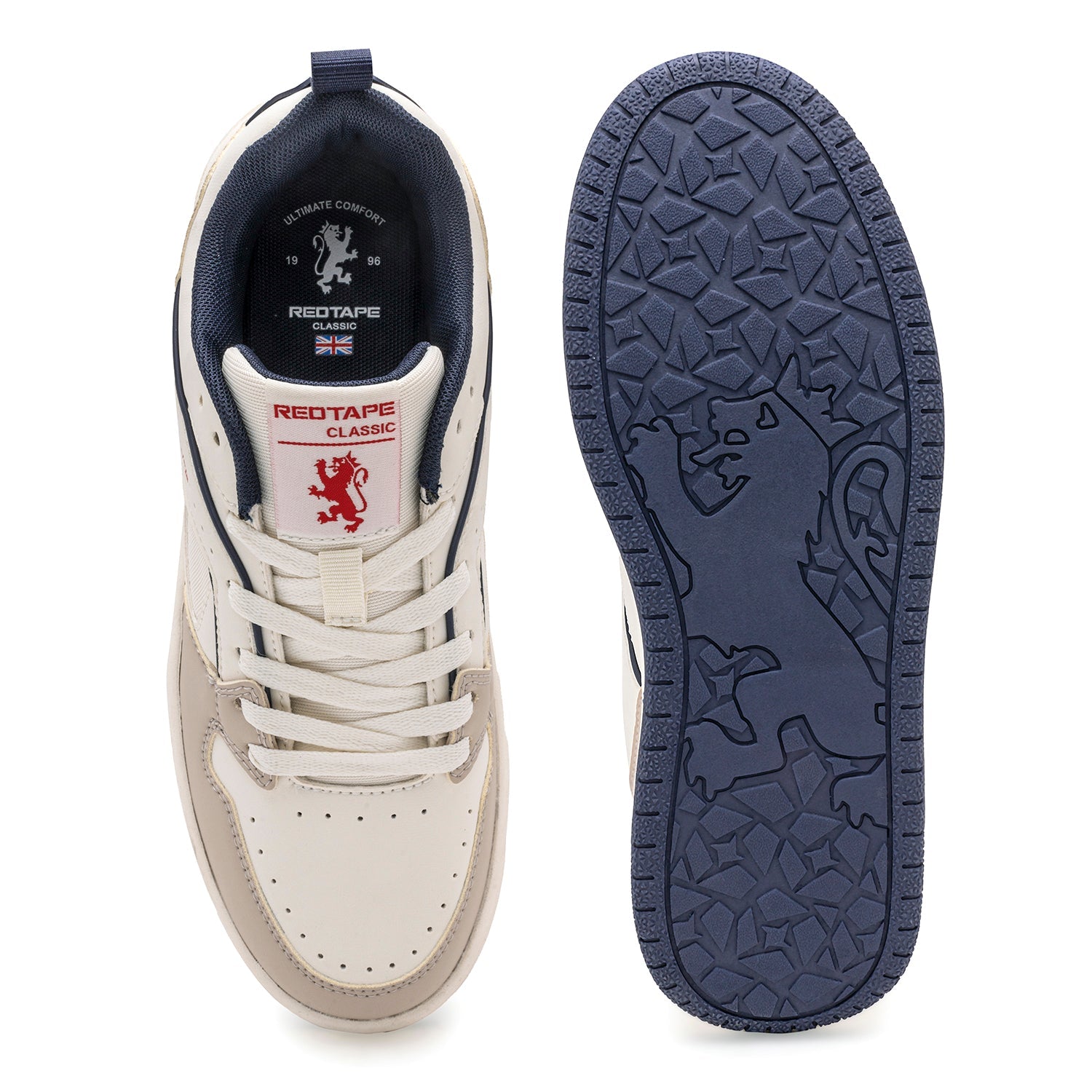 Beige/Navy