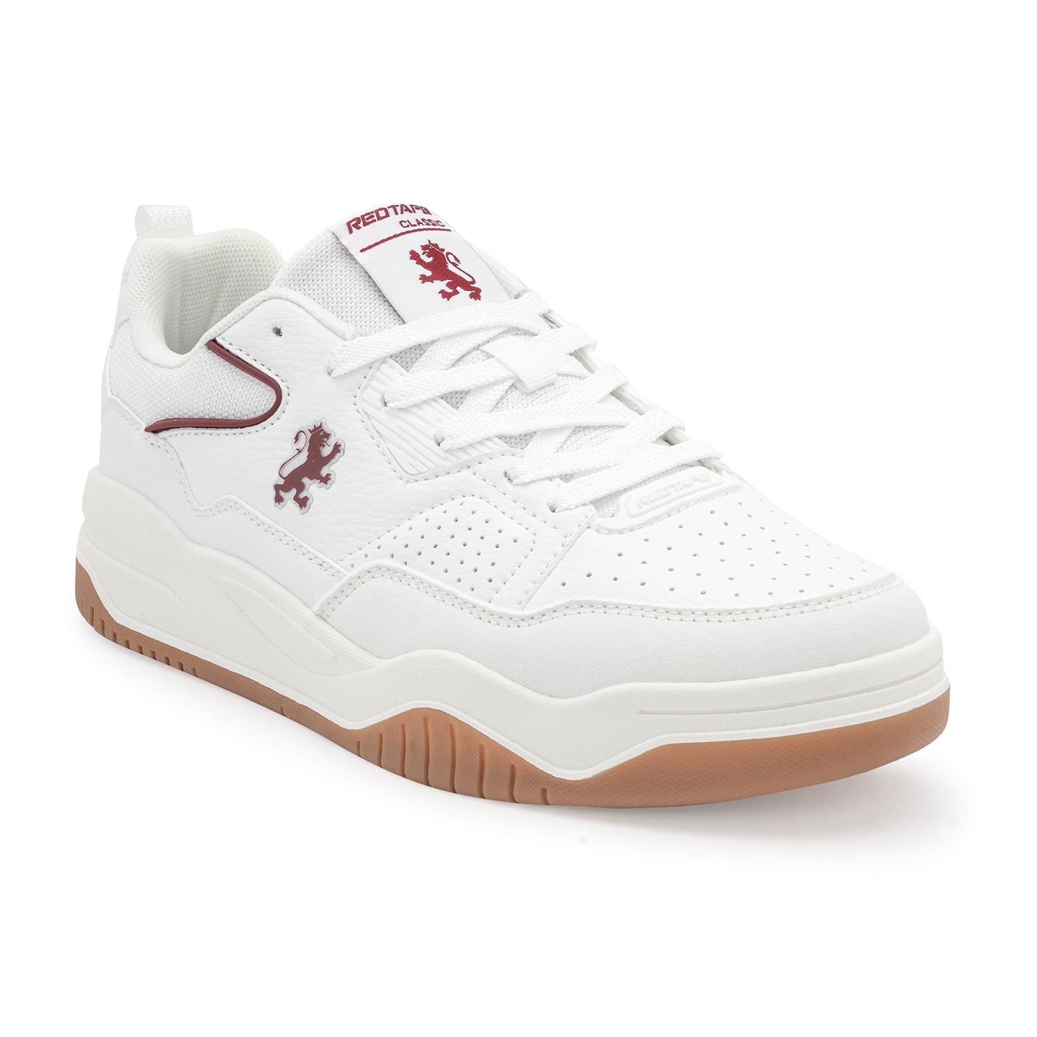 White/Burgundy