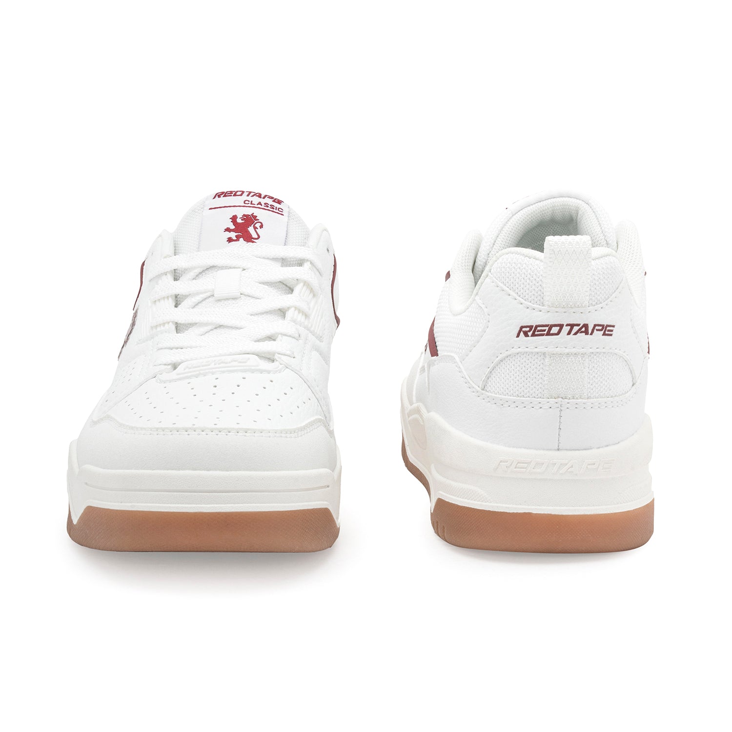 White/Burgundy