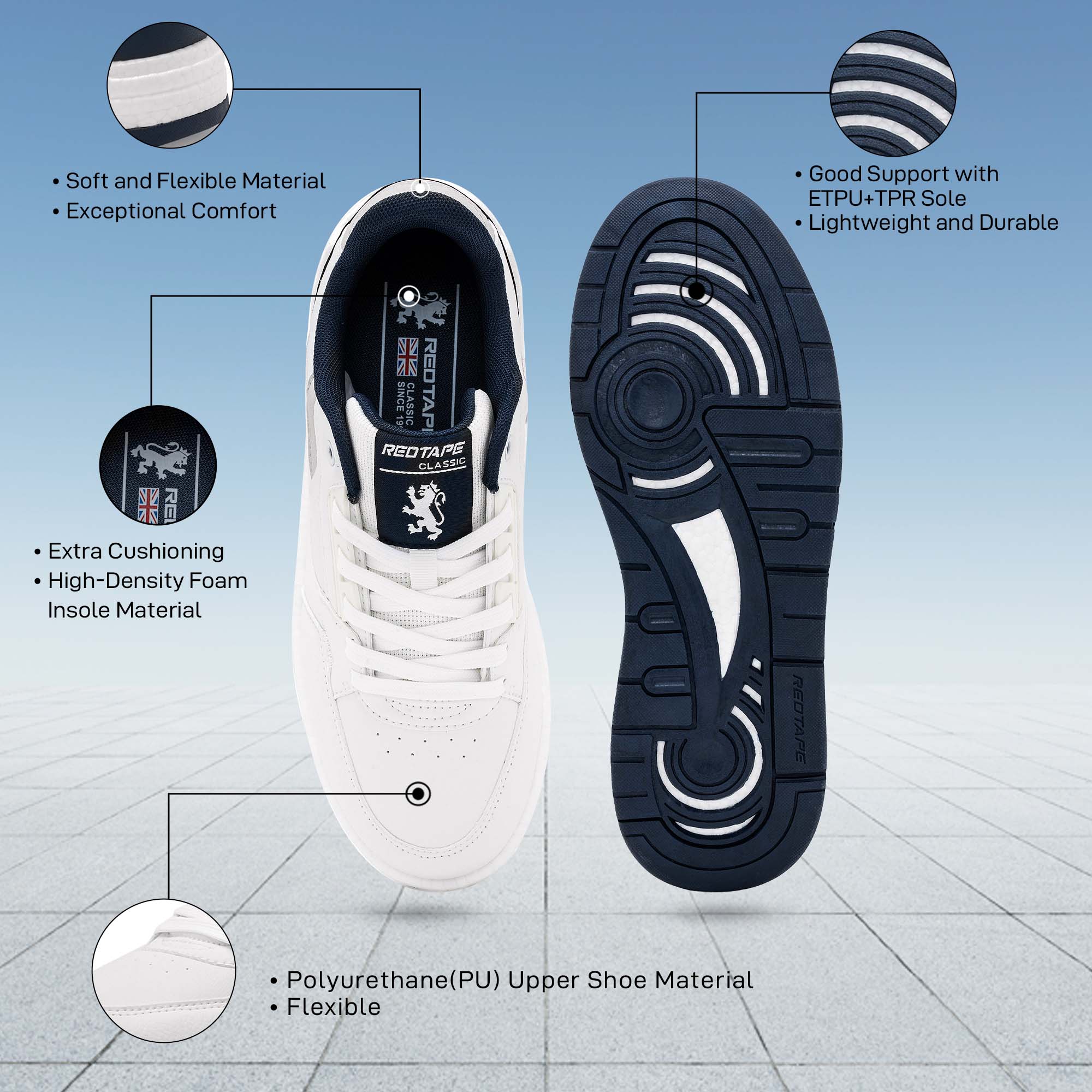 White/Navy