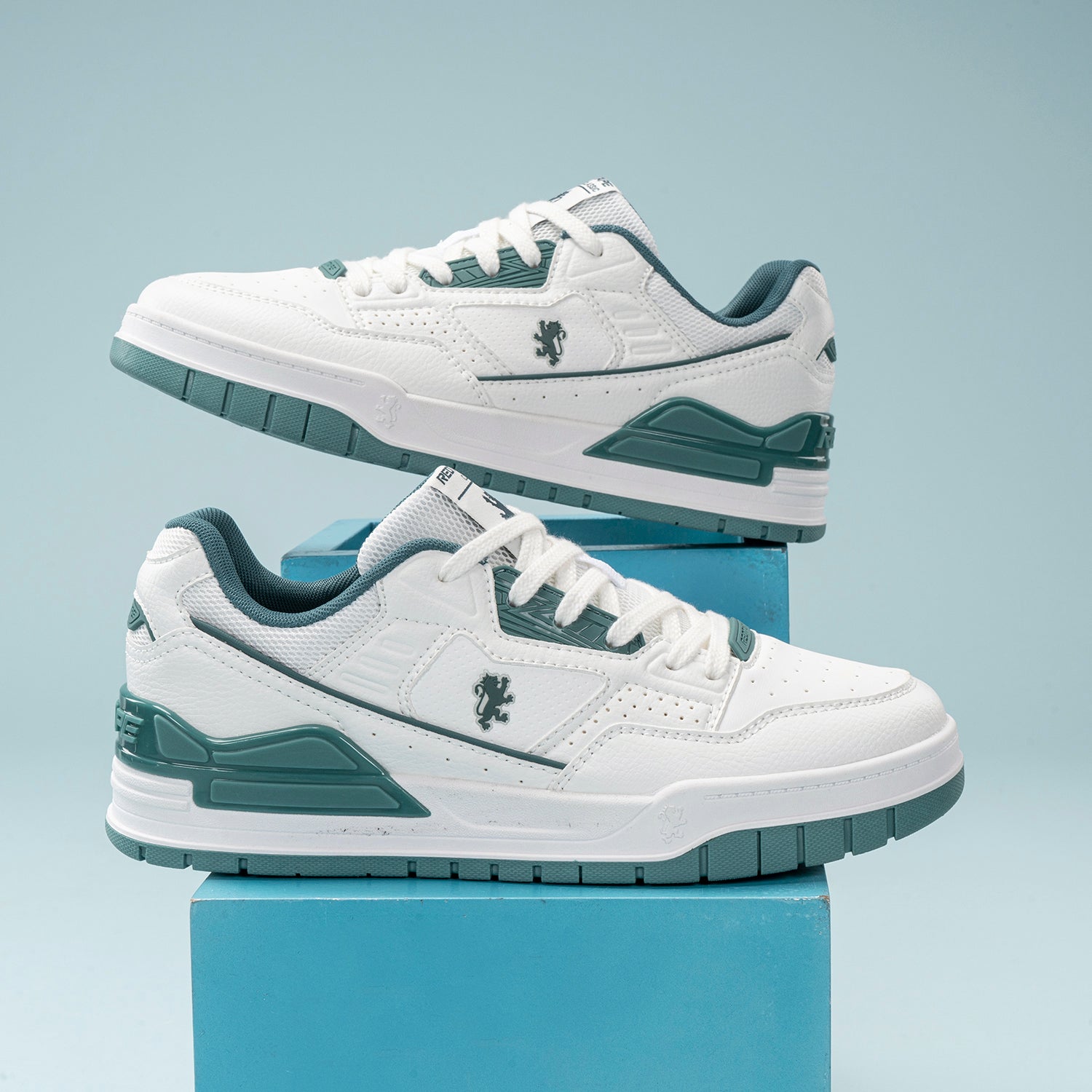 White/Teal