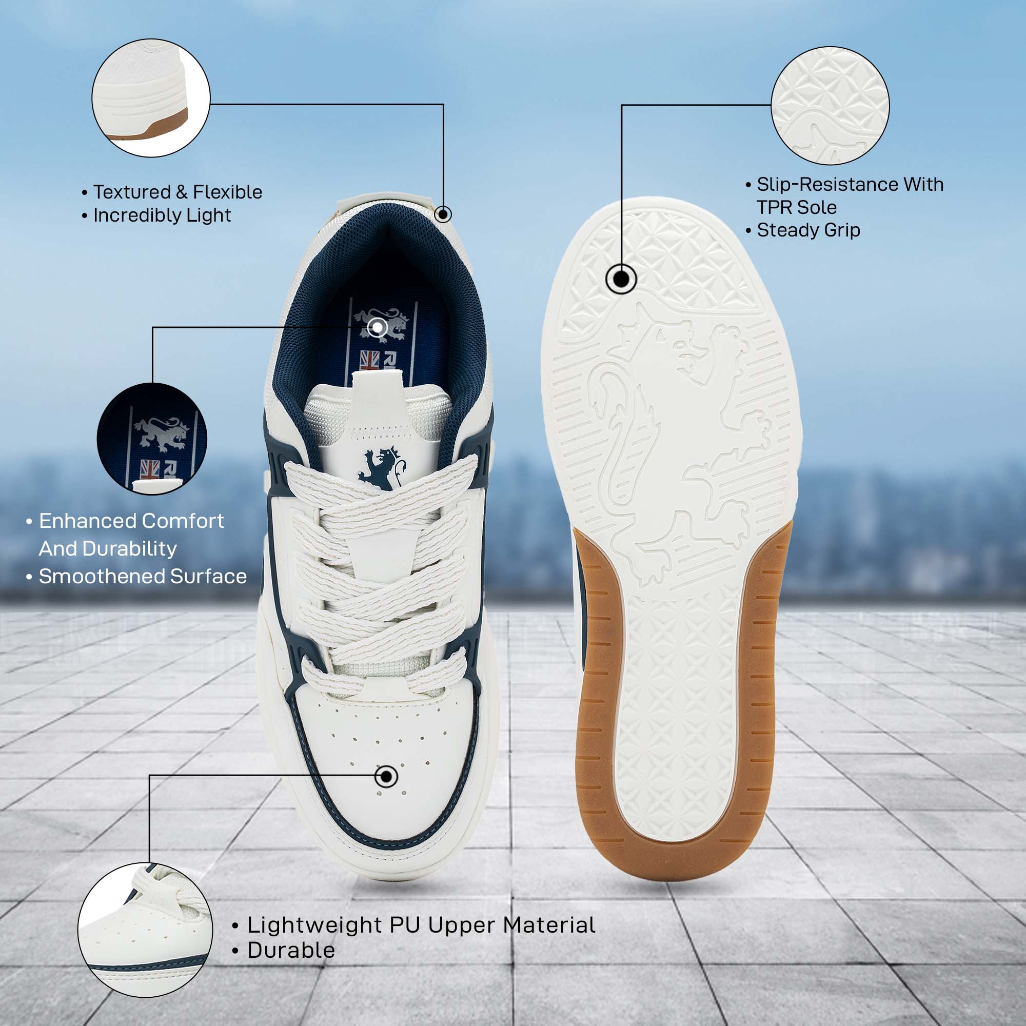 Navy/White