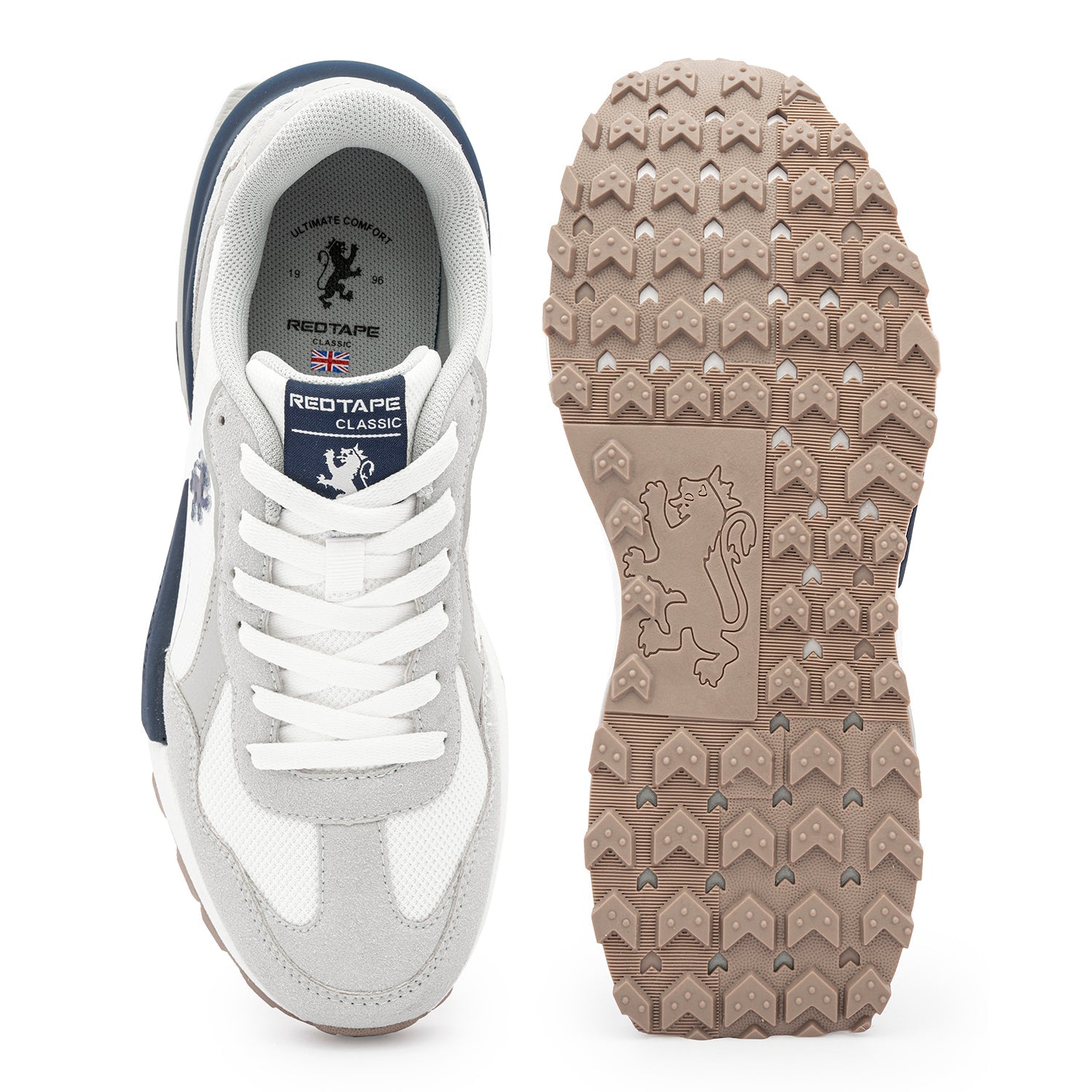 Beige/Navy