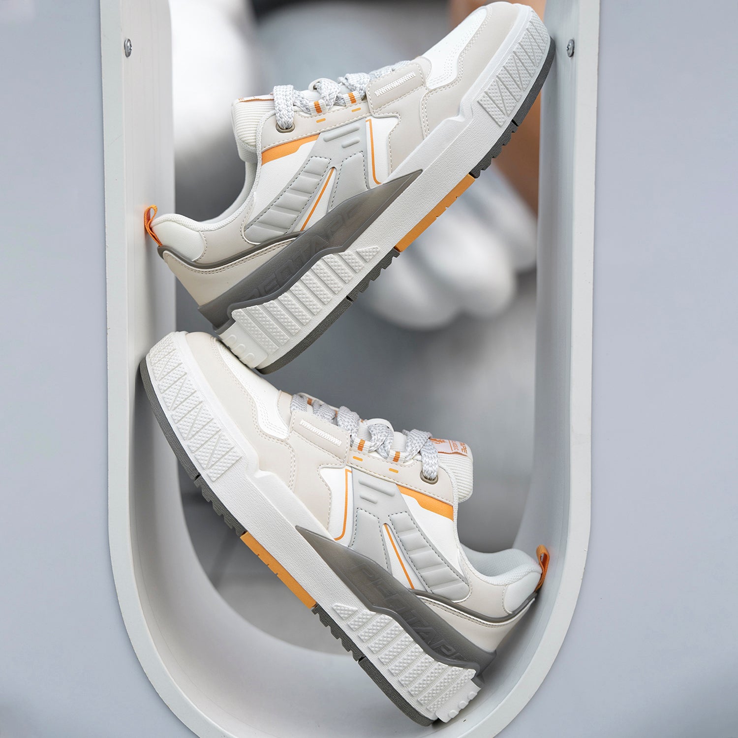 White/Orange