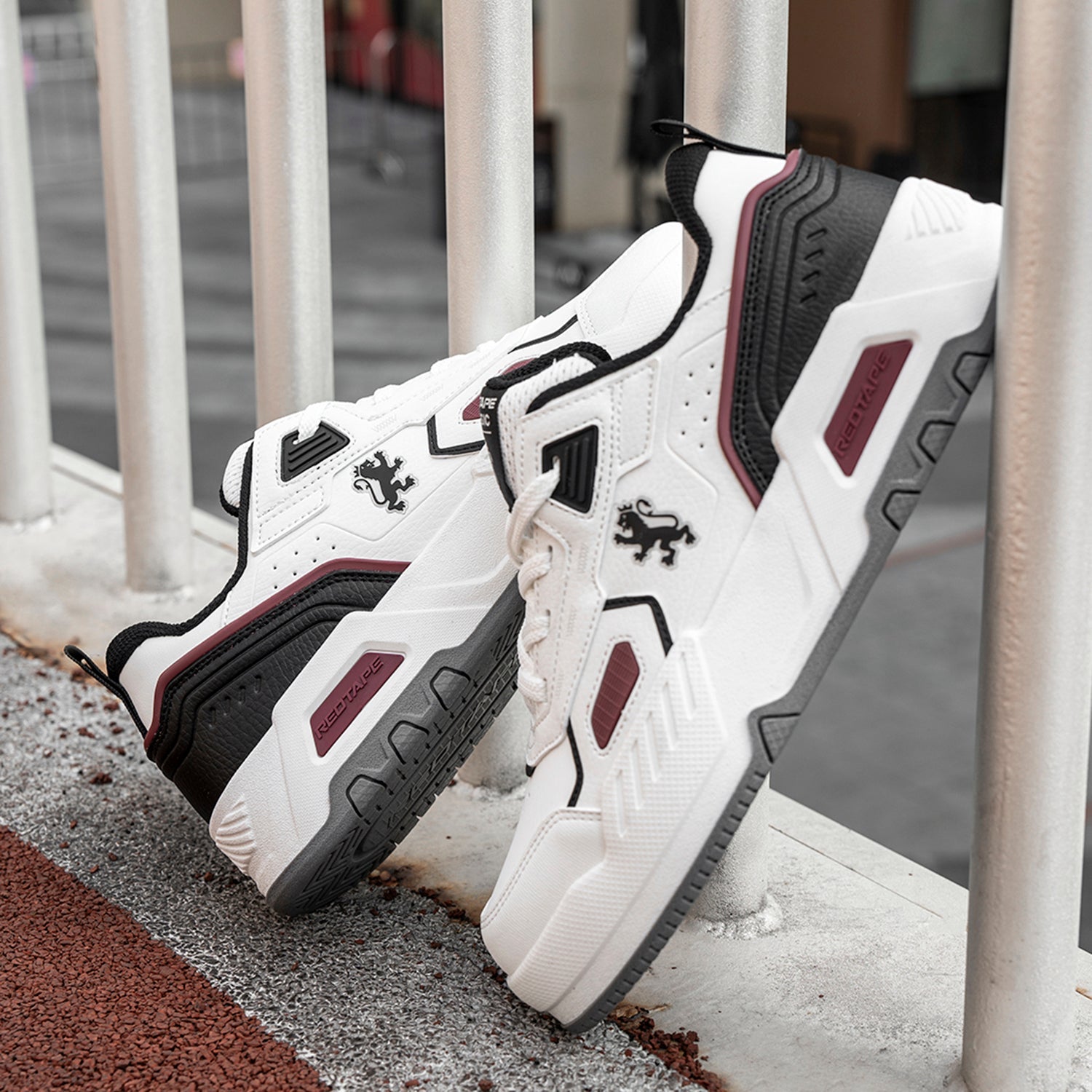 White/Maroon