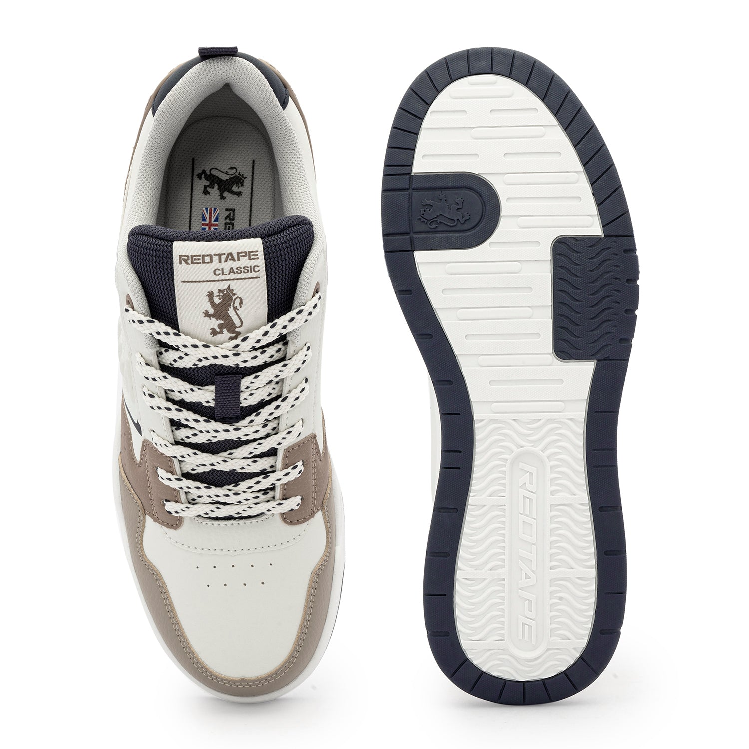 Beige White
