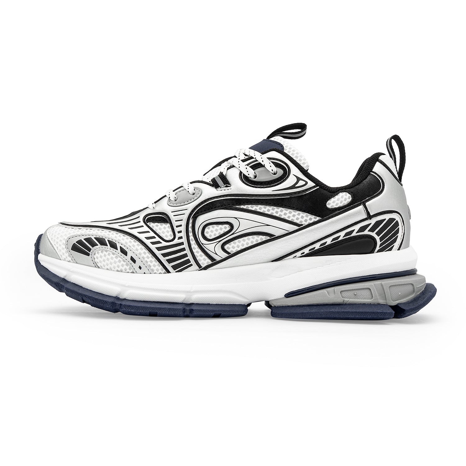 Silver/Blue
