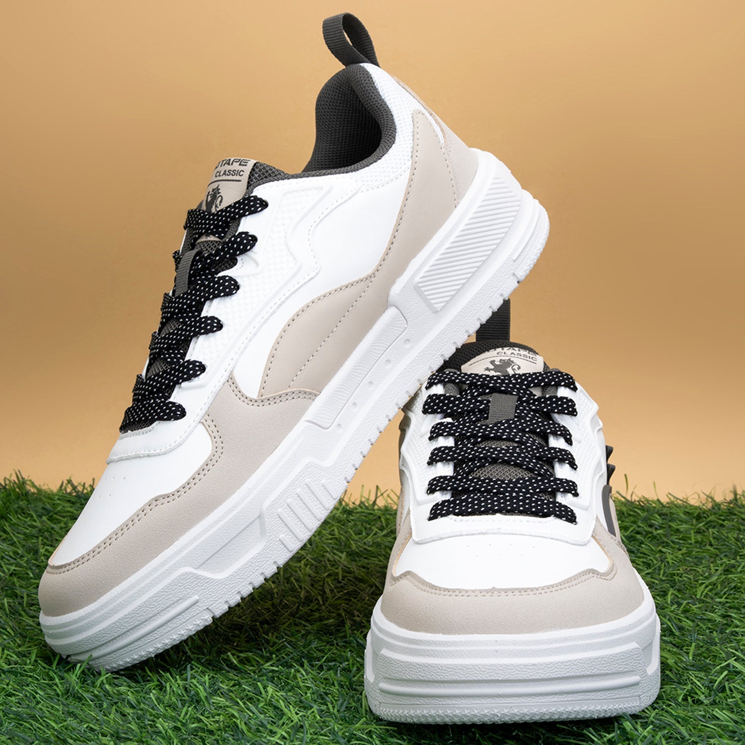 Beige Black