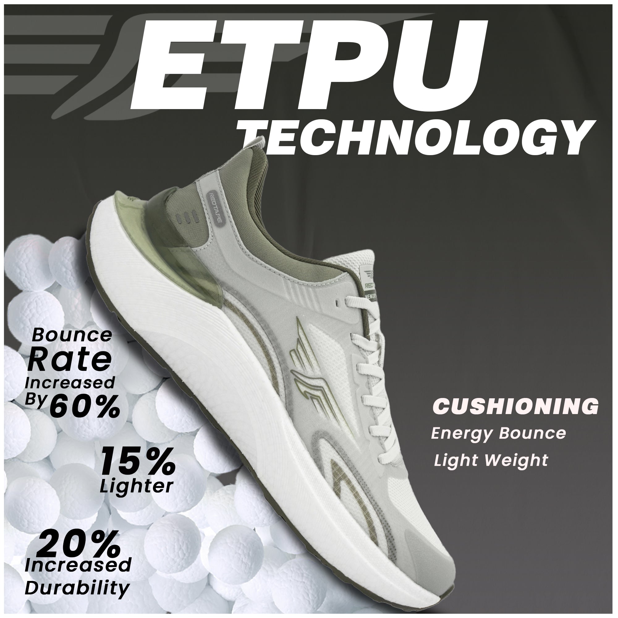 Men's ETPU Athleisure Shoes for Lightweight Comfort & Style