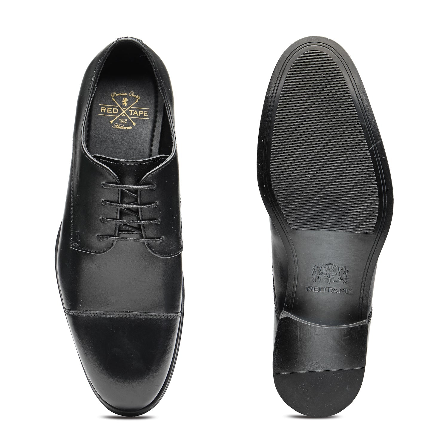 Men Black Derby Formal Shoes for Everyday Elegance