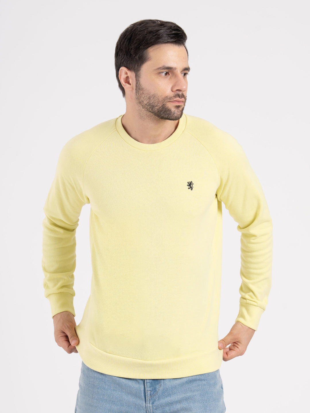 Mens Lemon Yellow Sweatshirt
