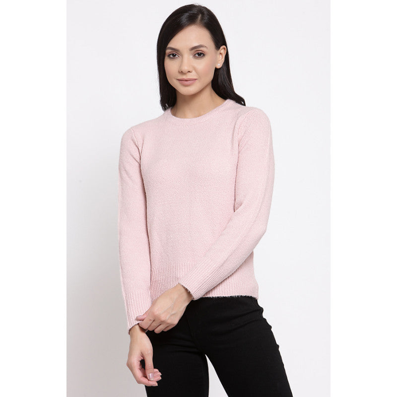 MODE by RedTape Women's Light Pink Sweater