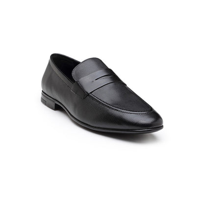 RedTape Men's Black Slip-On Shoes